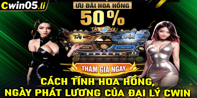 Cách tính hoa hồng cùng ngày phát lương của đại lý cwin